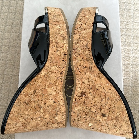 Patent Black Jimmy Choo Perfume Wedges - Picture 5 of 5